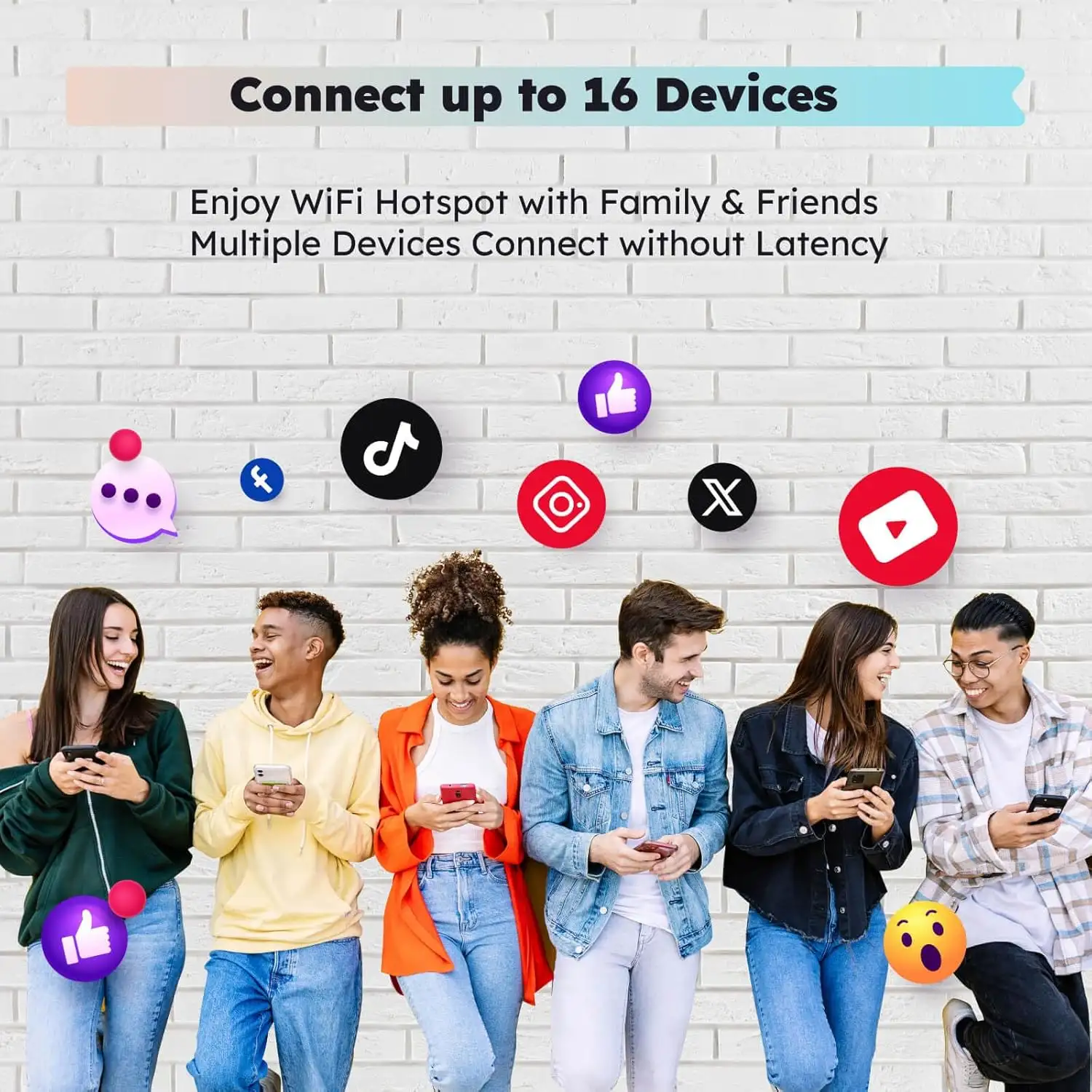 GlocalMe Numen Air 5G, No Contract or SIM Card Required, 16 Connected Devices, Global 1GB Data - 812DWE1